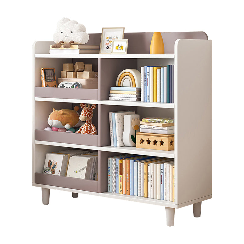 Contemporary Closed Back Bookshelf Freestanding Standard Bookcase