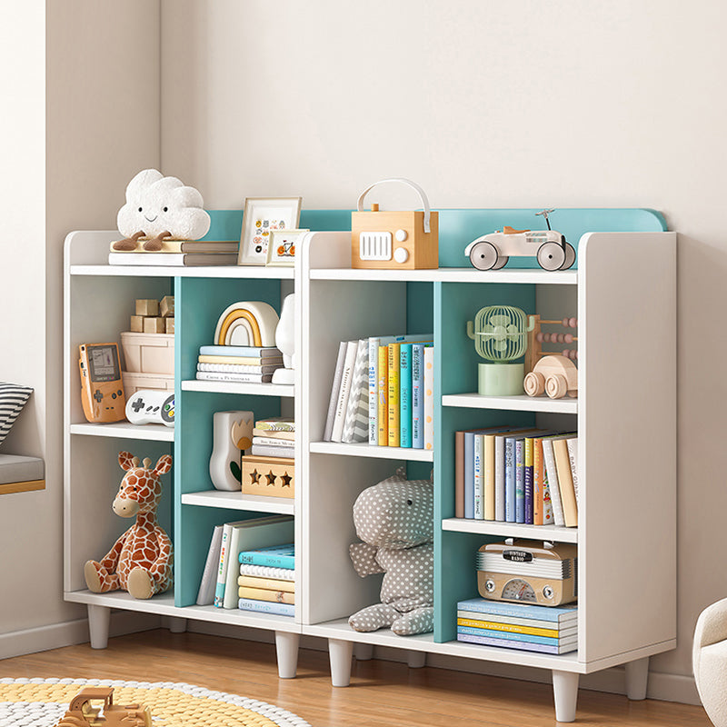 Contemporary Closed Back Bookshelf Freestanding Standard Bookcase