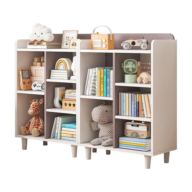 Contemporary Closed Back Bookshelf Freestanding Standard Bookcase