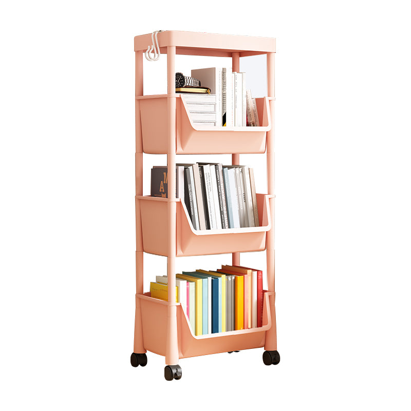 Contemporary Plastic Book Shelf Freestanding Standard Kids Bookcase