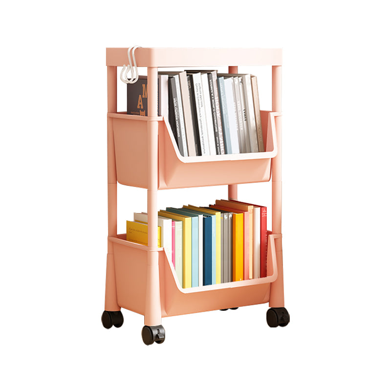 Contemporary Plastic Book Shelf Freestanding Standard Kids Bookcase