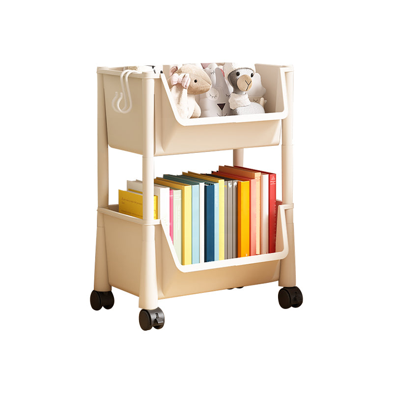 Contemporary Plastic Book Shelf Freestanding Standard Kids Bookcase