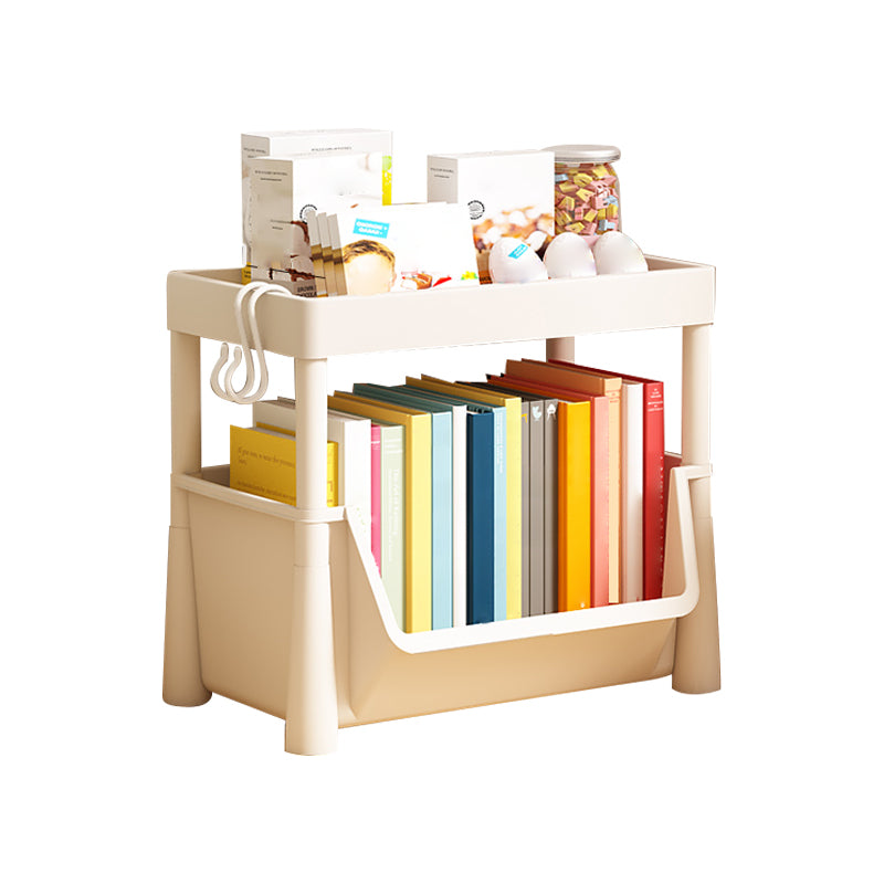 Contemporary Plastic Book Shelf Freestanding Standard Kids Bookcase