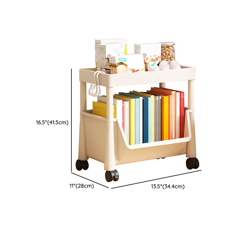 Contemporary Plastic Book Shelf Freestanding Standard Kids Bookcase