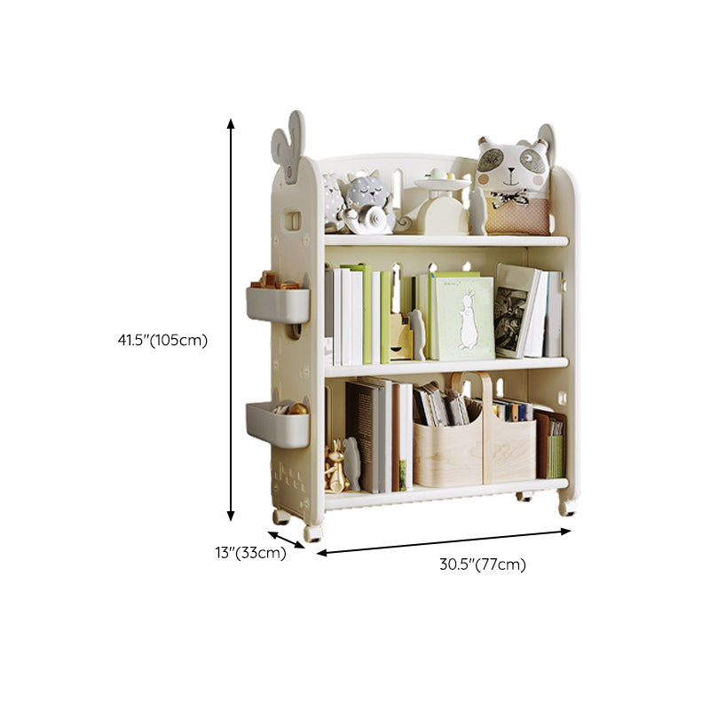 Contemporary Open Back Standard Kids Bookcase Plastic Standard Bookcase