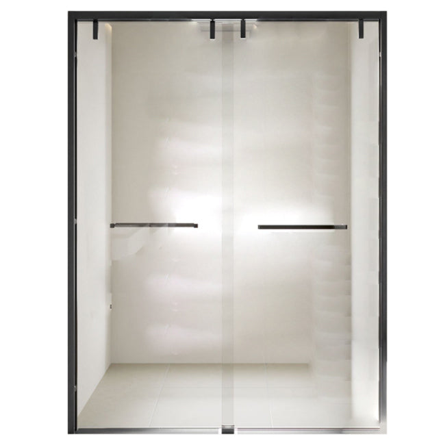 Double Sliding Shower Doors Transparent Tempered Shower Bath Door