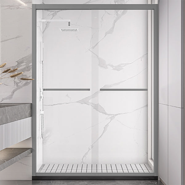 Semi Frameless Shower Door Tempered Double Sliding Shower Doors