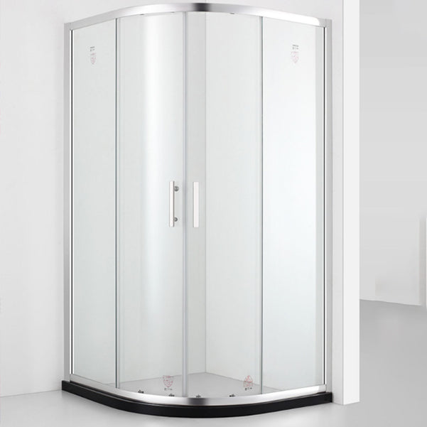 Semi Frameless Shower Door Tempered Double Sliding Shower Bath Door