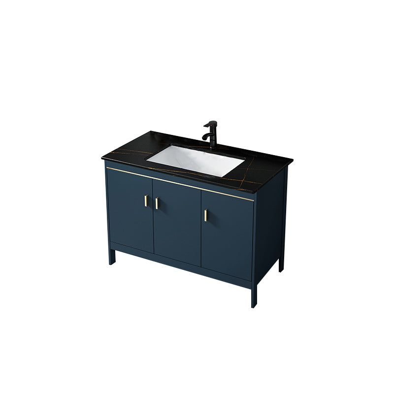 Bathroom Sink Vanity Rectangular Doors Drawers Faucet Vanity Sink with Mirror