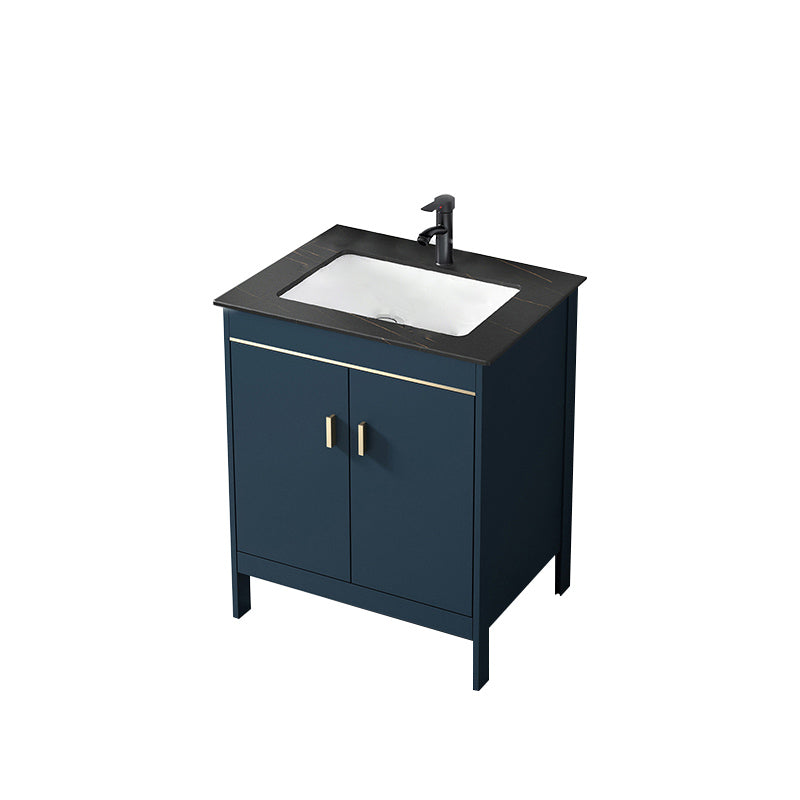 Bathroom Sink Vanity Rectangular Doors Drawers Faucet Vanity Sink with Mirror