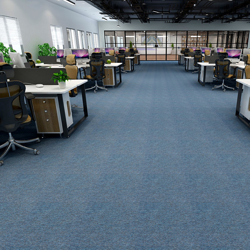 Carpet Tiles Solid Color Stain Resistant Multi Level Loop Indoor Carpet Tiles