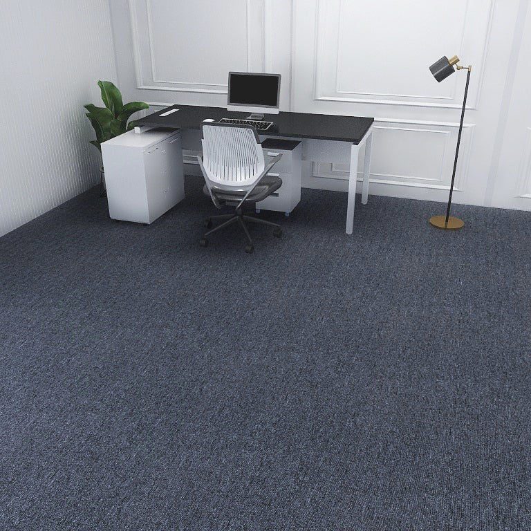 Carpet Tiles Solid Color Stain Resistant Multi Level Loop Indoor Carpet Tiles