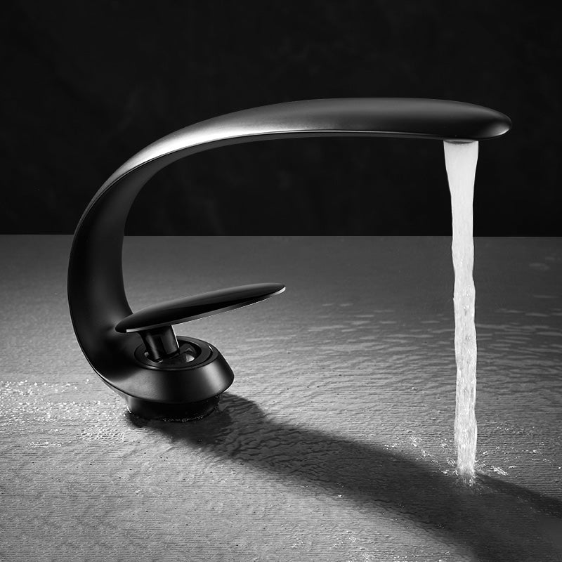 Unique Bathroom Faucet Waterfall Spout Brass Washroom Faucet