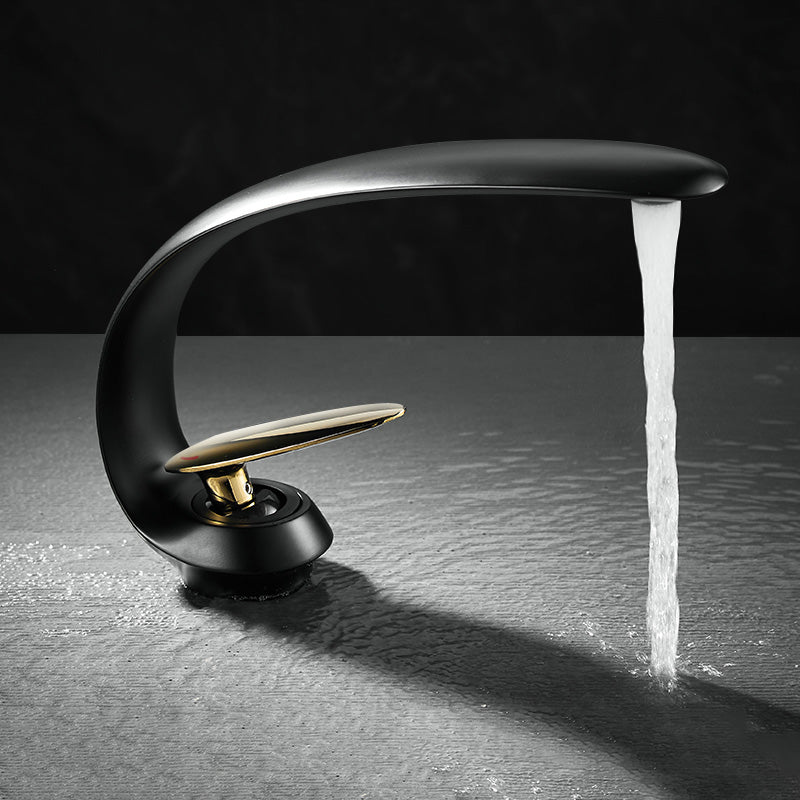 Unique Bathroom Faucet Waterfall Spout Brass Washroom Faucet