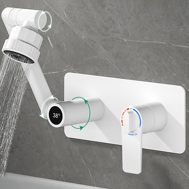 Bathroom Faucet Wall-mounted Lever Handle Multi-function Faucet