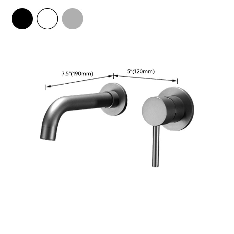 Bathroom Faucet Wall-mounted Lever Handle Multi-function Faucet