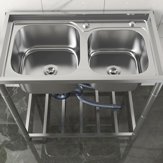 Modern Style Kitchen Sink Stainless Steel All-in-one Kitchen Sink with Drain Assembly