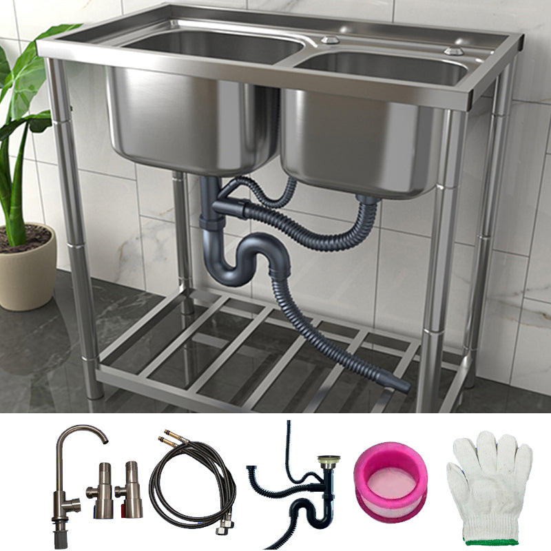 Modern Style Kitchen Sink Stainless Steel All-in-one Kitchen Sink with Drain Assembly