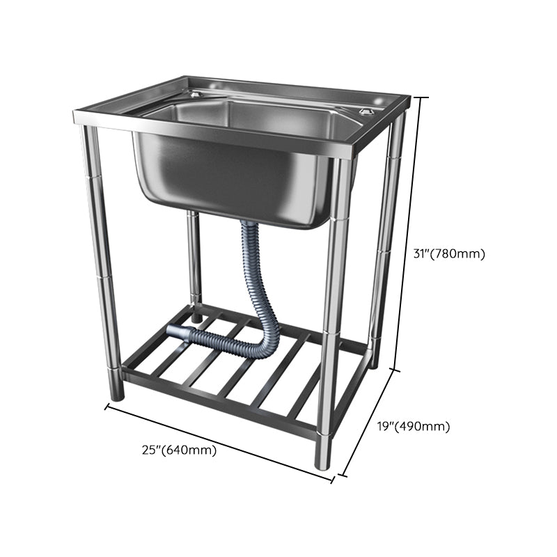 Modern Style Kitchen Sink Stainless Steel All-in-one Kitchen Sink with Drain Assembly