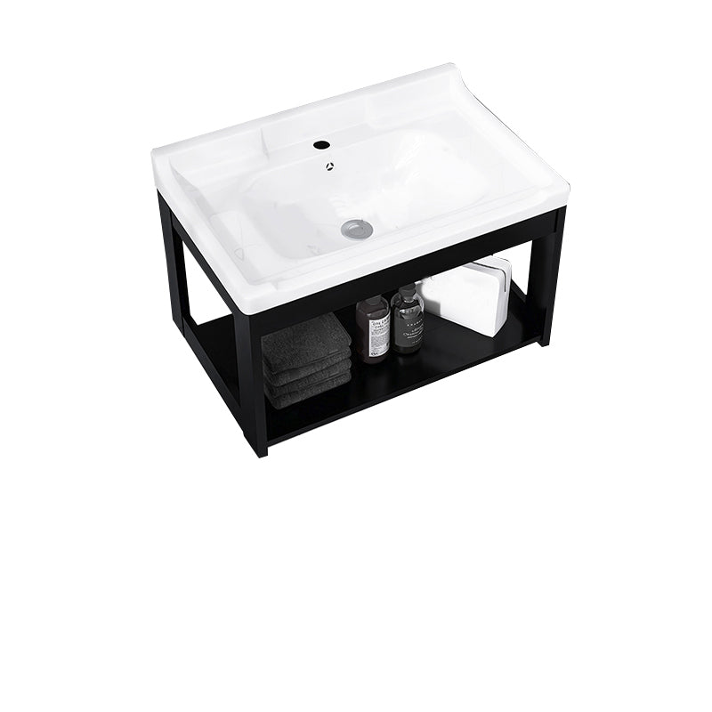 Contemporary Bathroom Sink Vanity Metal Wall-Mounted Bathroom Sink Vanity