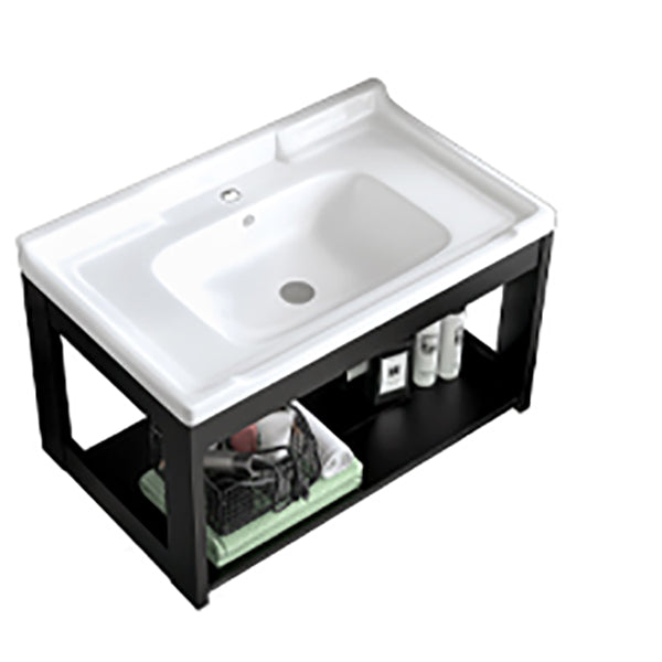 Contemporary Bathroom Sink Vanity Metal Wall-Mounted Bathroom Sink Vanity