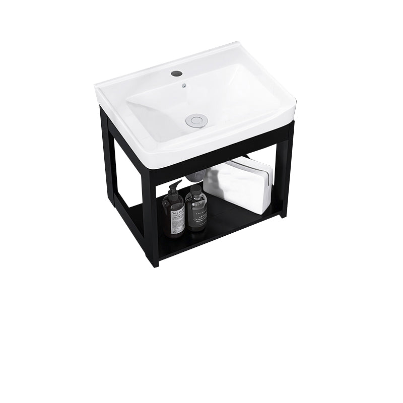 Contemporary Bathroom Sink Vanity Metal Wall-Mounted Bathroom Sink Vanity