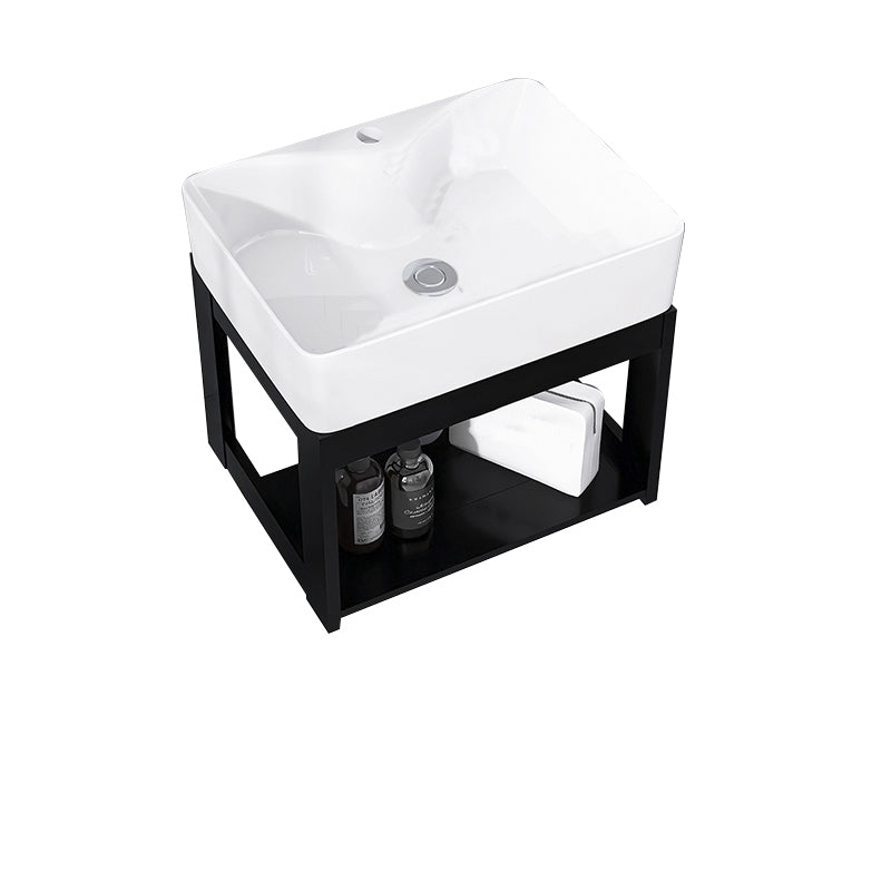 Contemporary Bathroom Sink Vanity Metal Wall-Mounted Bathroom Sink Vanity