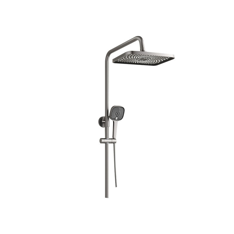 Shower Set Grey Shower Arm Swivel Showerhand Wall Mounted Shower Set