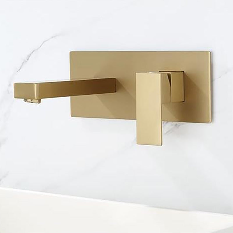 Modern Tub Faucet One Handle Copper Wall Mounted Bath Faucet Trim