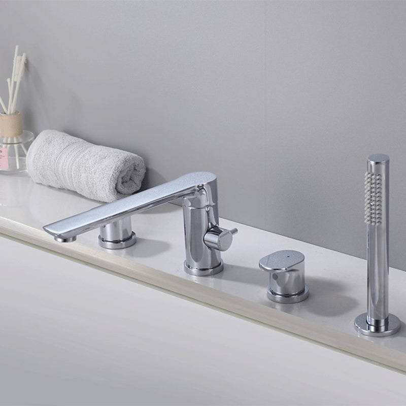 Modern Bathtub Faucet Solid Color Deck Mount Roman Tub Faucets