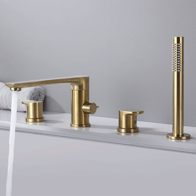 Modern Bathtub Faucet Solid Color Deck Mount Roman Tub Faucets