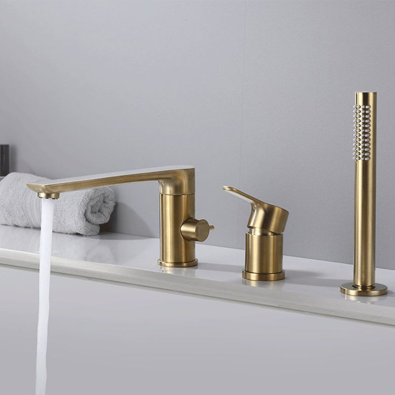 Modern Bathtub Faucet Solid Color Deck Mount Roman Tub Faucets