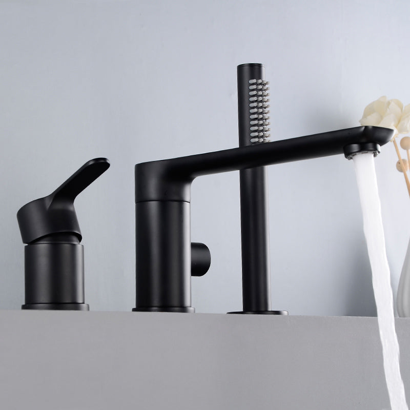 Modern Roman Tub Faucets Solid Color Deck Mounted Bathroom Faucet