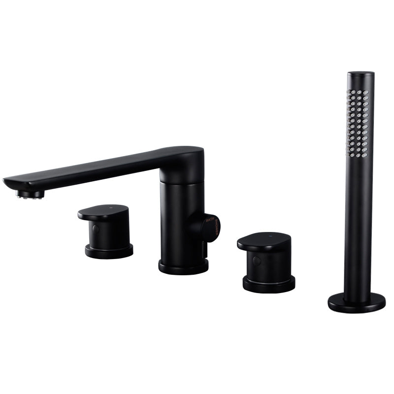 Modern Roman Tub Faucets Solid Color Deck Mounted Bathroom Faucet