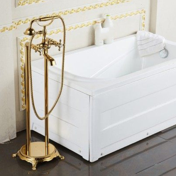 Modern Freestanding Bathtub Metal Faucet Freestanding Tub Faucet