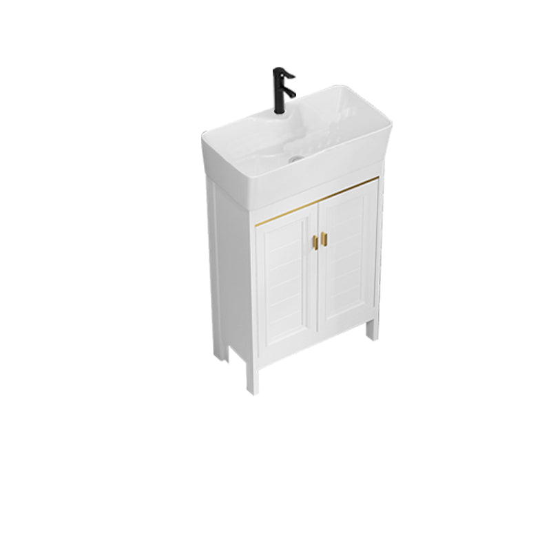 Freestanding Bathroom Vanity Metal Bathroom Sink Vanity with Sink Included