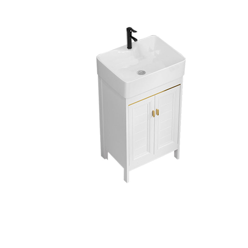 Freestanding Bathroom Vanity Metal Bathroom Sink Vanity with Sink Included