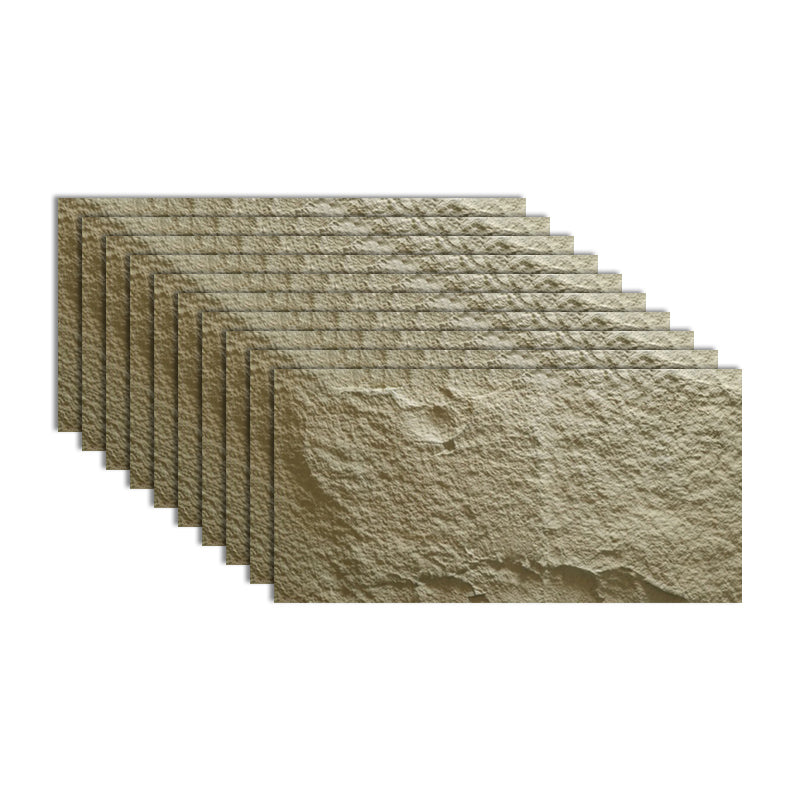 Stacked Stone Tile Fire Resistant Rectangle Singular Wall Tile