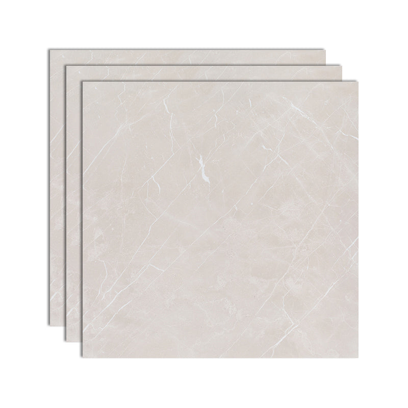 Square Floor Tile Straight Edge Polished Water Resistant Singular Tile