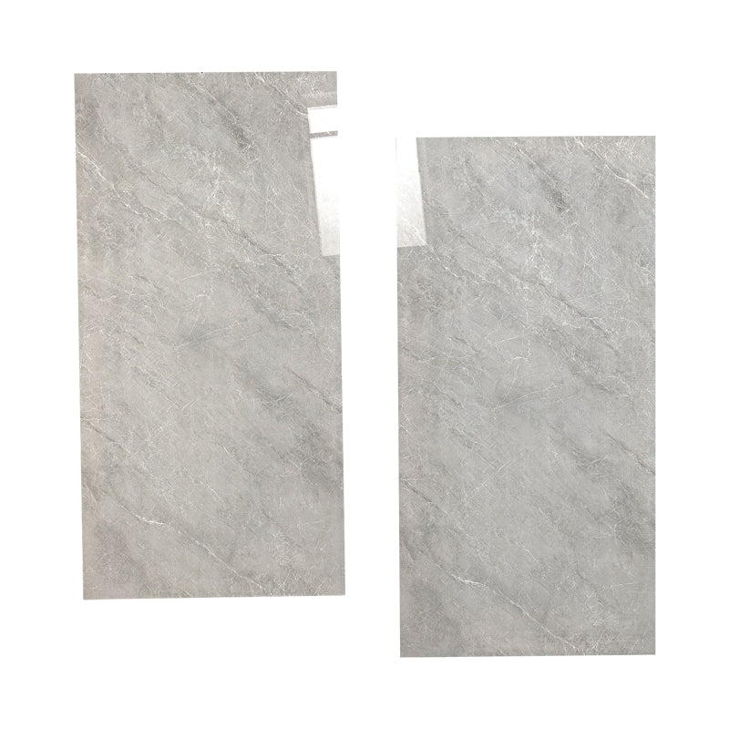 Rectangle Floor Tile Straight Edge Polished Water Resistant Singular Tile