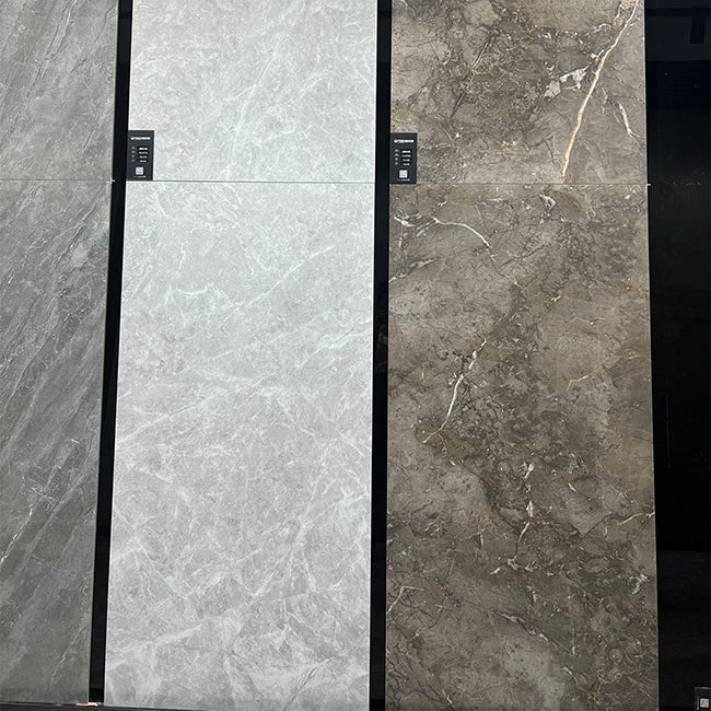 Rectangle Floor Tile Straight Edge Polished Water Resistant Singular Tile