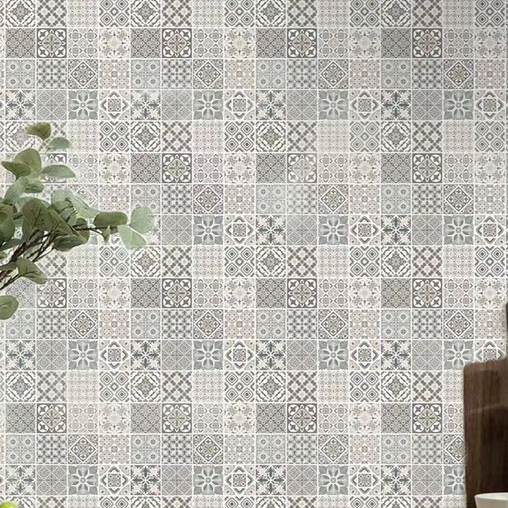 Mosaic Tile Wallpaper Plastic Stain Resistant Peel & Stick Mosaic Tile