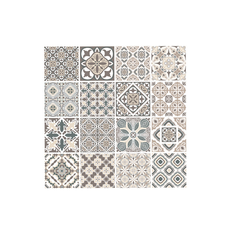 Mosaic Tile Wallpaper Plastic Stain Resistant Peel & Stick Mosaic Tile