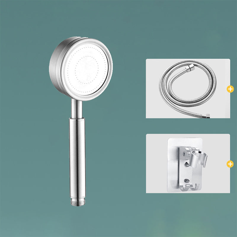 Modern Shower Head Stainless Steel Round Metal Handheld Shower Head