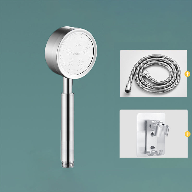 Modern Shower Head Stainless Steel Round Metal Handheld Shower Head