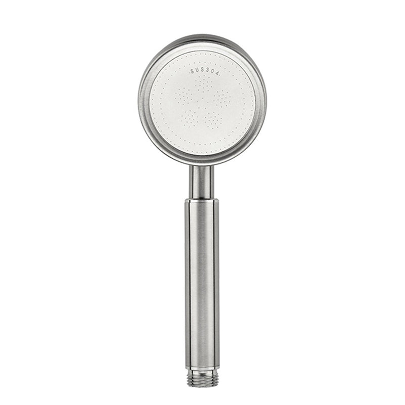 Modern Shower Head Stainless Steel Round Metal Handheld Shower Head