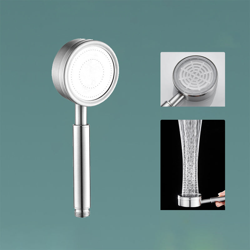 Modern Shower Head Stainless Steel Round Metal Handheld Shower Head