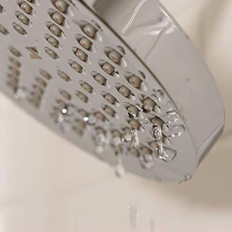 Contemporary Round Fixed Shower Head Wall-Mount Silver Shower Head