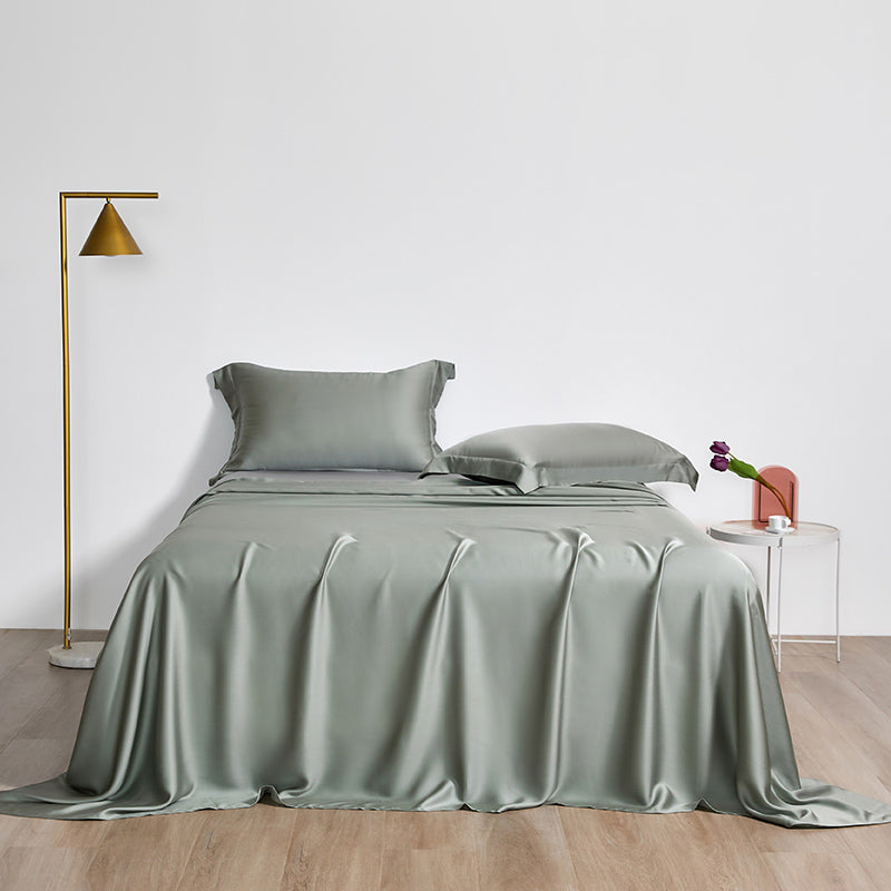 Modern Bed Sheet Solid Color Breathable Skin-friendly Ben Sheet Set