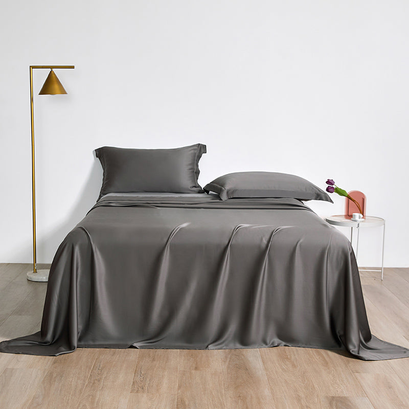 Modern Bed Sheet Solid Color Breathable Skin-friendly Ben Sheet Set